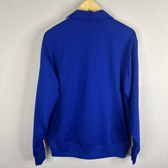 Adidas Firebird Blue Track Jacket Men’s L Full Zip 3 Stripe Trefoil - Picture 5 of 9